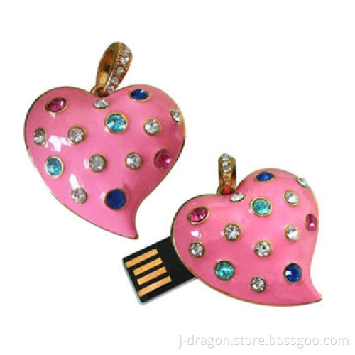 Jewelry USB Flash Drive with Heart Shape